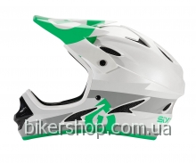 Шлем фулл COMP BOLT HELMET GRAY/GREEN M (CE)