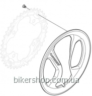 захист зірки шатунів 42 зуб. Acera FC-M361