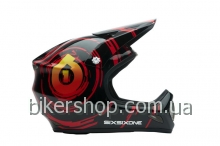 Шлем фуллфейс EVOLUTION INSPIRAL BLACK/RED XS