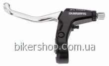 Тормоз ручка BL-M421 V-brake левая, серебр-черн