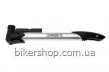 Насос компактний ONRIDE Blast алюмінієвий з манометром макс.тиск 120PSI голівка під FV/AV