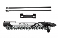 Насос компактний підлоговий ONRIDE Power алюмінієвий макс.тиск 120 PSI голівка під FV/AV