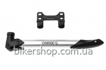 Насос компактний ONRIDE Sky алюмінієвий макс.тиск 120PSI голівка під FV/AV