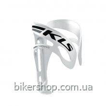 Фляготримач алюмінієвий KLS Squad білий/сірий