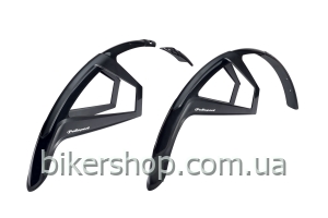 Комплект крил POLISPORT G-MUD GRAVEL 28\" (50 мм) чорний