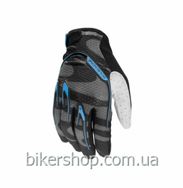 Рукавички SixSixOne RECON GLOVE CAMBER BLACK/CYAN XS (7)