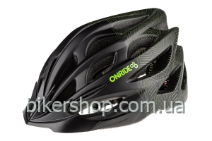 Шолом ONRIDE Mount чорний/зелений M (55-58 см)