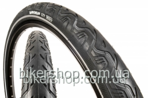 Покрышка Michelin City  Black 26X1.40 светоотражатель Стальной (жесткий) корд