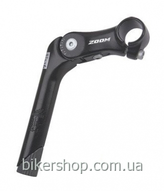 Винос  ZOOM MTS-C232N-2 180мм. 1\" для резьбової вилки(22,2) під кермо 25,4 регулируемый, алюмін. Black