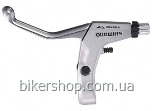 Тормоз ручка BL-M421 V-brake левая, серебр