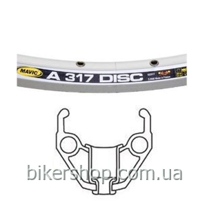 Обод Mavic A 317 DISC 36 отв. серебр.  538г