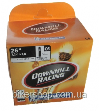 Камера Michelin C6 26\" 26X2.2-2.8 (54/62X559) Schrader 34mm