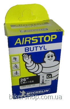 Камера Michelin C4 26\" 26X1.6-2.1 (37/54X559) Regina 40mm