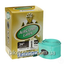 Камера Michelin C4 26\" 26X1.9-2.2 (47/57X559) Presta 40mm AirComp Latex