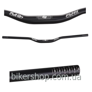 Руль Funn FULL ON BAR Ø31.8 , 7° Back, 0° Up, 31.8mm, ano. Finish Blast Black 800mm 0 rise