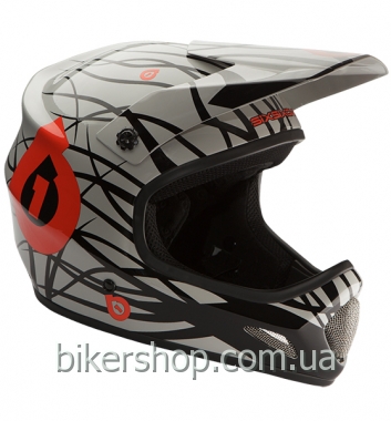 Шлем фуллфейс EVO WIRED BLACK/RED XL