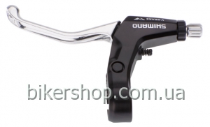 Тормоз ручка BL-M421 V-brake левая, серебр-черн