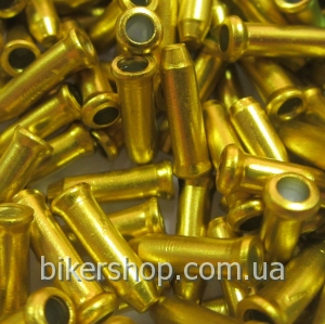 Наконечник троса, золотой