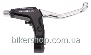 Тормоз ручка BL-M421 V-brake правая, серебр-черн