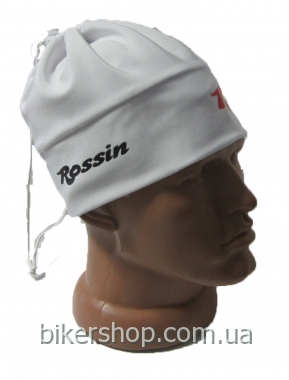 Шапка Super Roubaix белая со шнурком