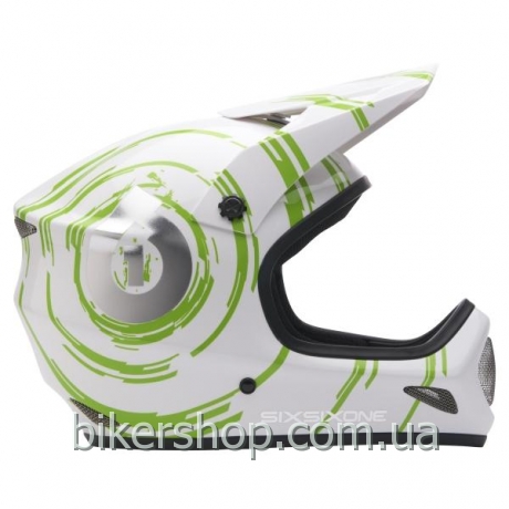 Шлем фуллфейс EVOLUTION INSPIRAL WHITE/LIME XL