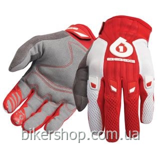 Рукавички SixSixOne COMP GLOVE WHITE/RED S