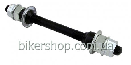 Ось втулки передн MTB на гайках 3/8"x26T 140мм