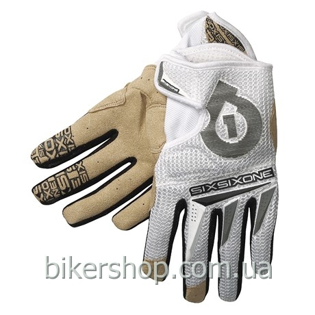 Рукавички SixSixOne AIRFLOW GLOVE WHT/TAN SZ XS