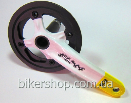 Шатуни  Funn Arrow BOB Single chainring 32AL/AL.Guard White/Yellow