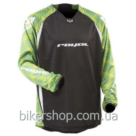 Джерсі Royal SP-247 long sleeve BLACK/GREEN/YELLOW XS