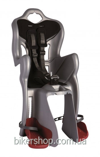 Сиденье задн. BELLELLI B1 Standart  детское  до 22кг (серебро с чёрным)