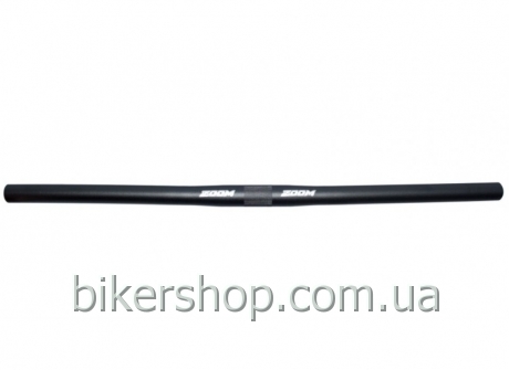 Руль ZOOM MTB-AL-110PP/EN-M 600x25.4мм подъем 0мм отклонение 10гр алюмин. black