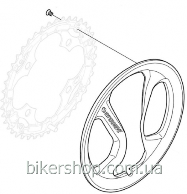 захист зірки шатунів 42 зуб. Acera FC-M361