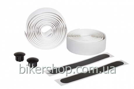 Обмотка руля Green Cycle GR-GR28-12 30х1900, вспененная рыхленая резина, белая