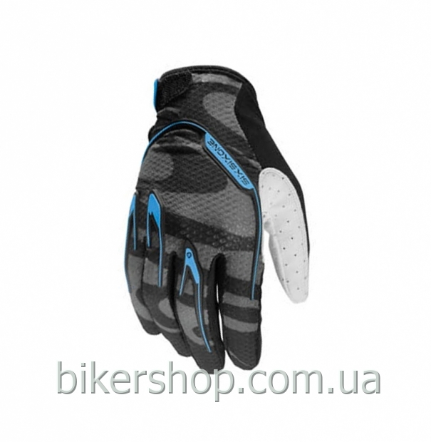 Рукавички SixSixOne RECON GLOVE CAMBER BLACK/CYAN S (8)