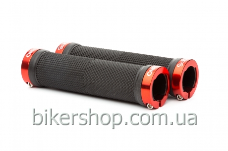 Ручки руля ONRIDE Wizard, два червоні замки, чорні