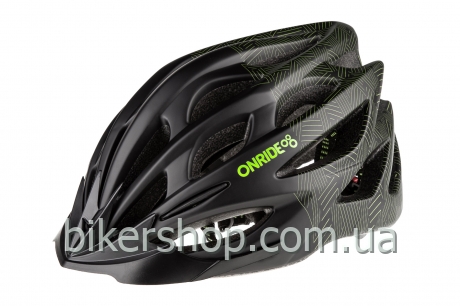 Шолом ONRIDE Mount чорний/зелений L (58-61 см)