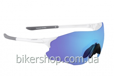 Окуляри ONRIDE Possession 20 матові білі з лінзами Full Revo Blue (17%)