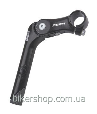 Винос  ZOOM MTS-C232N-2 180мм. 1" для резьбової вилки(22,2) під кермо 25,4 регулируемый, алюмін. Black