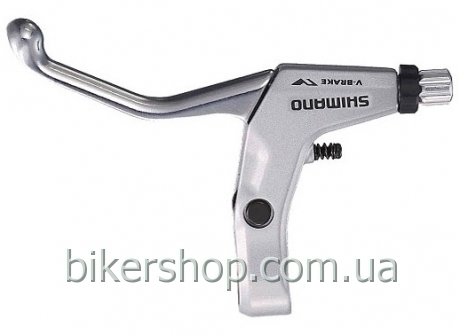 Тормоз ручка BL-M421 V-brake левая, серебр