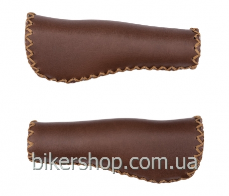 Ручки на кермо BT - 017 коричневий, штучна шкіряні