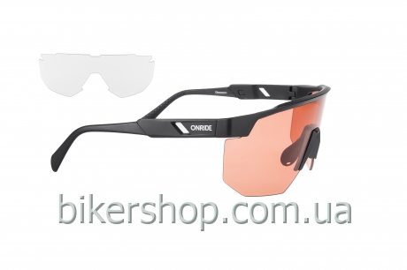 Окуляри ONRIDE Obsession з лінзами orange (51%); прозорі (100%) чорний
