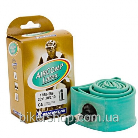 Камера Michelin C4 26" 26X1.9-2.2 (47/57X559) Schrader 34mm AirComp Latex