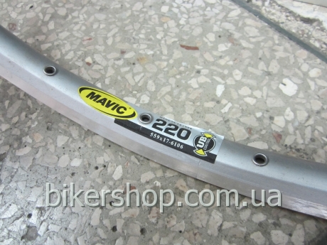 Обод Mavic 220 28 отв. серебр.