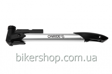 Насос компактний ONRIDE Blast алюмінієвий з манометром макс.тиск 120PSI голівка під FV/AV