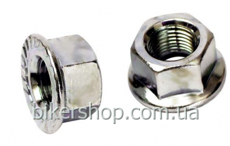 Гайка на заднюю ось втулки с интегр шайбой 3/8"x26T