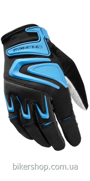 Рукавички SixSixOne 858 GLOVE BLACK/CYAN XXL (12)
