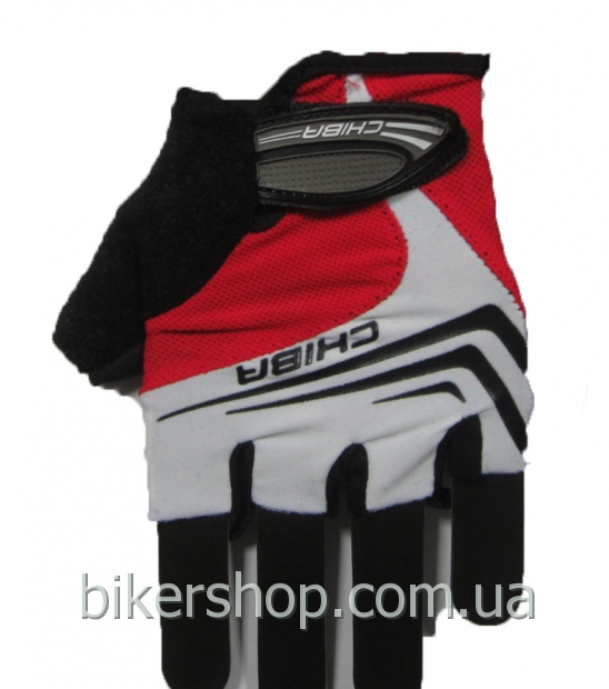 Рукавички Chiba Speed ​​біло/червоний XS